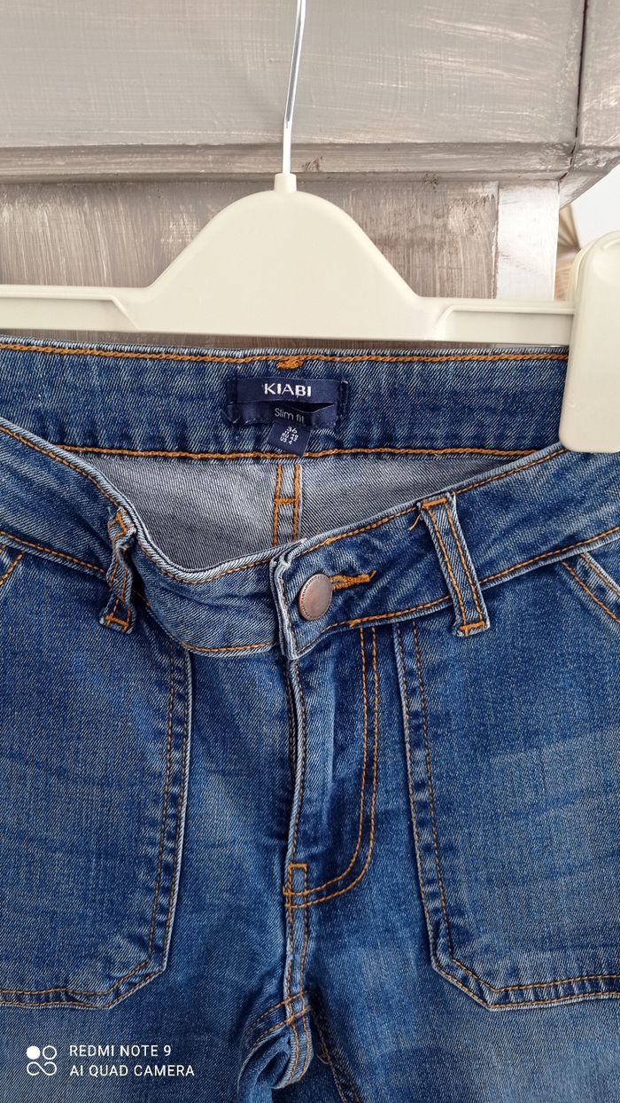 Jean slim Kiabi taille haute 36 très bon état - photo numéro 3