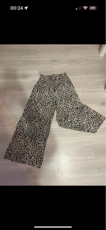 Pantalon large léopard