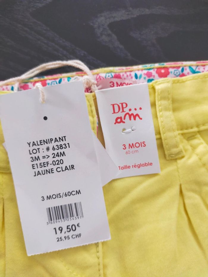 Lot de 4 pantalons DPAM 3 mois - photo numéro 4