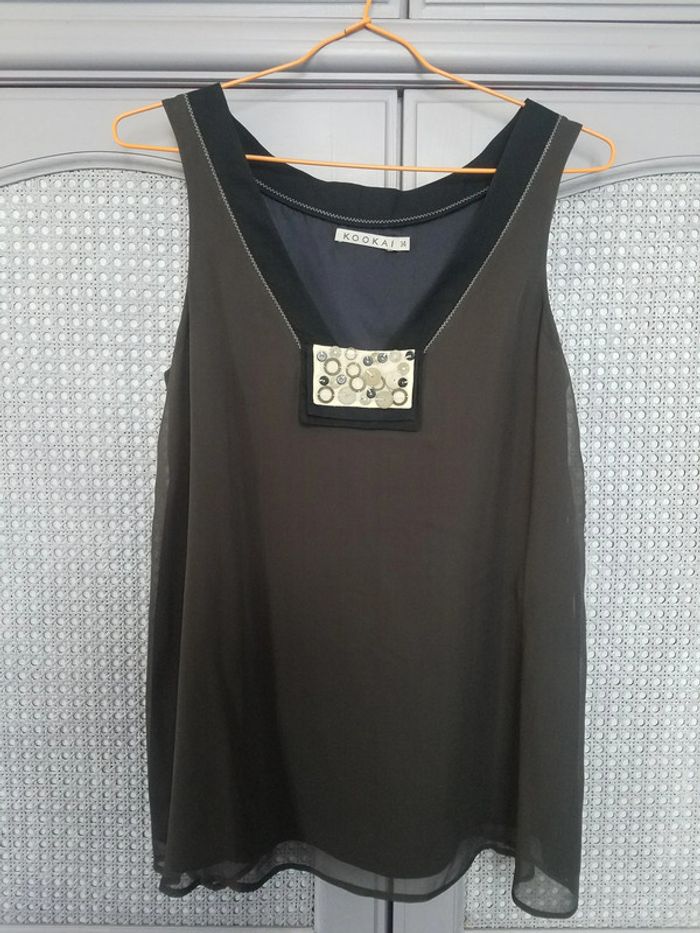 Top Kookai 100% soie
