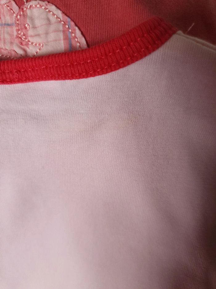 Lot 3 t-shirts bébé fille 6 mois peu porté - photo numéro 7