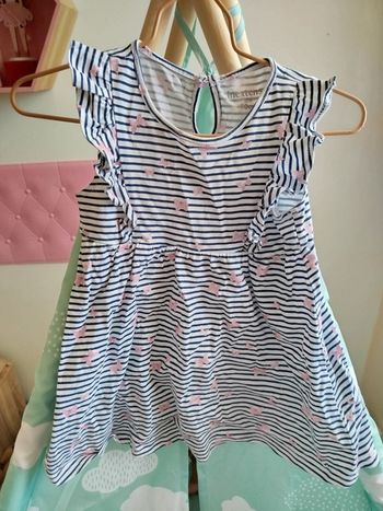 Jolie robe marinière papillon