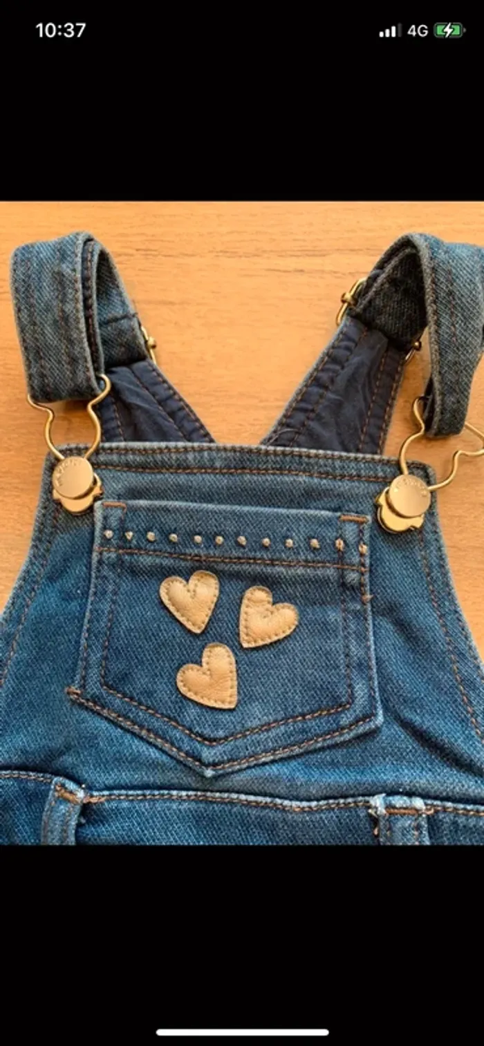 Robe en jean rose barbie tulle Mayoral taille 12 mois - photo numéro 4