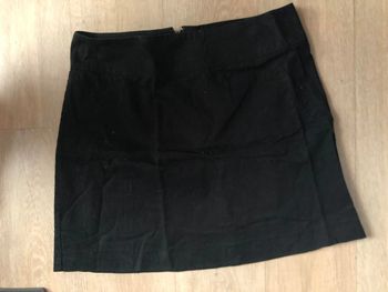 jupe trapeze noire camaieu taille 40