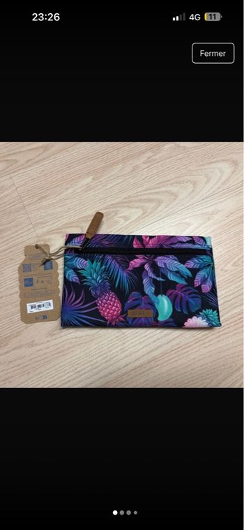 Pochette city palace cabaia ananas mangue palmier