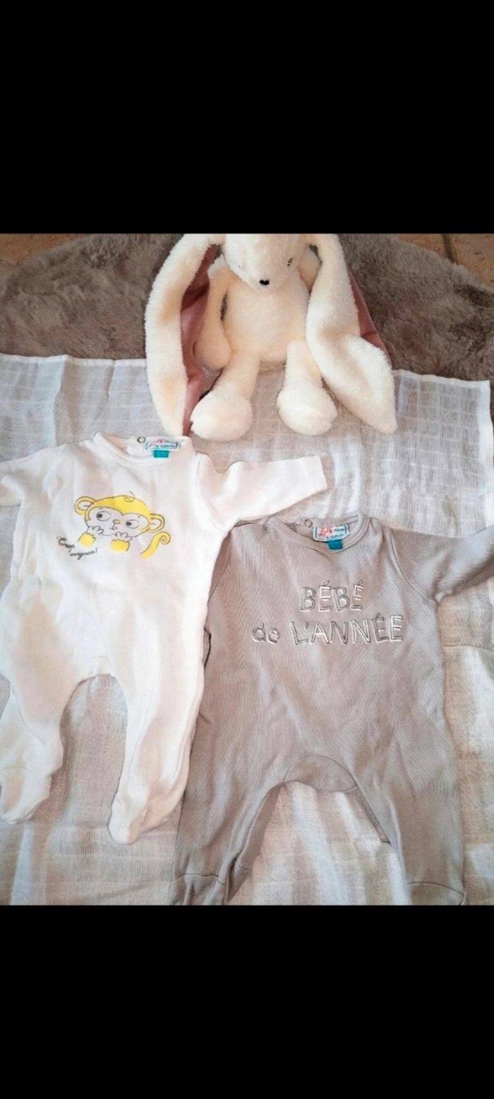 Lot de 2 pyjamas - bébé - 00 mois