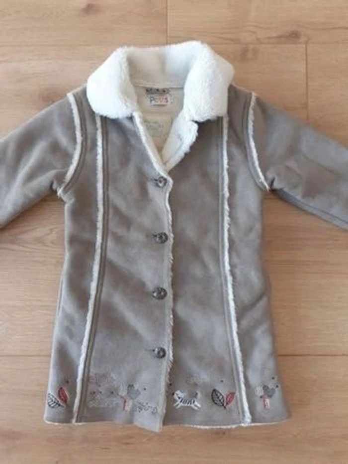 Manteau gris fille hiver 3 ans - photo numéro 2