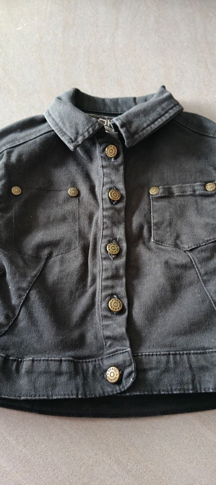 Veste en jean noire orchestra 2 ans - photo numéro 4