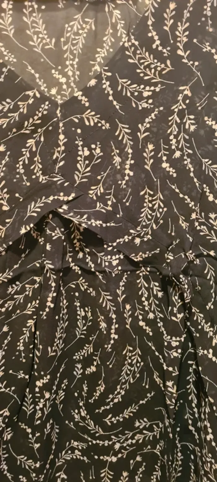 Blouse noire motifs blancs IKKS - photo numéro 2