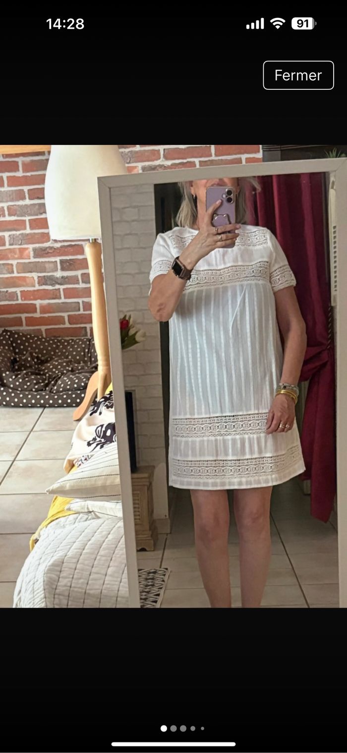 Mini robe dentelle H&M xs - photo numéro 4