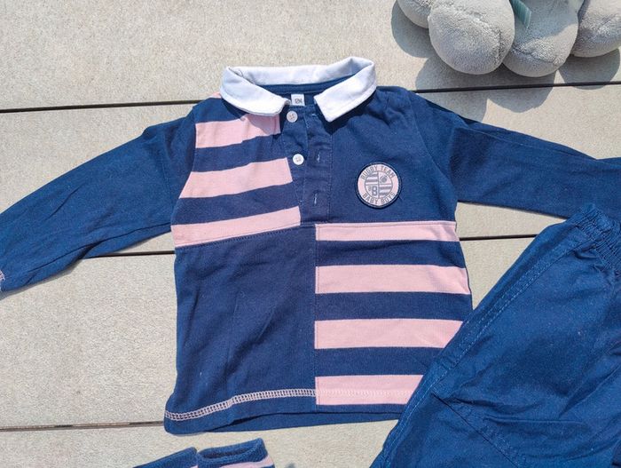 Jolie ensemble rugby garçon 12 mois - photo numéro 3