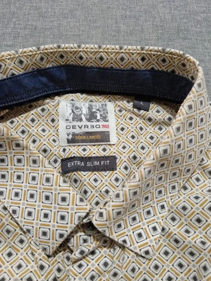 C62 chemise imprimé Devred L - photo numéro 3