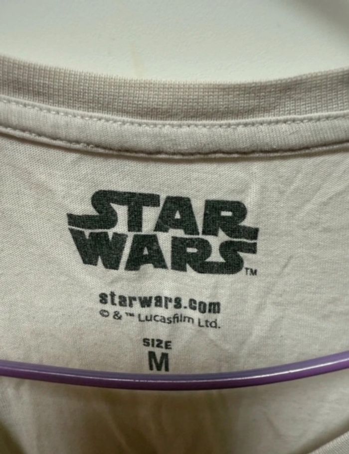 T-shirt star wars blanc gris taille m - photo numéro 4