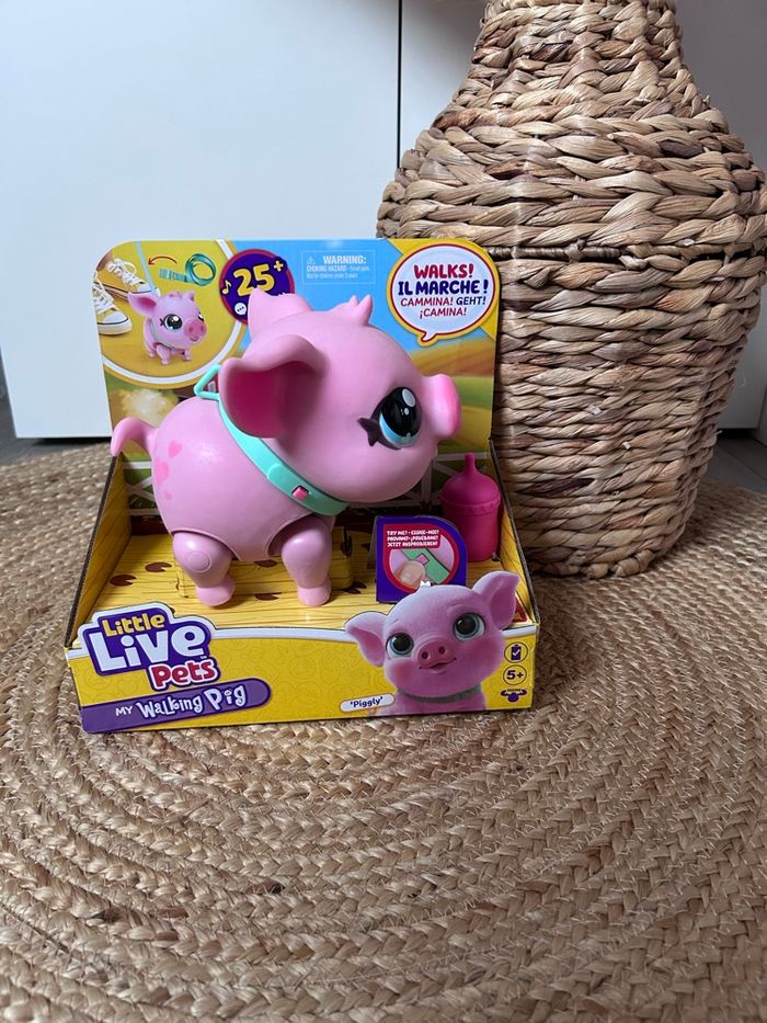 🐷 Little Live Pets “Piggly”  Cochon interactif qui marche, grogne et fait des sons réalistes !a