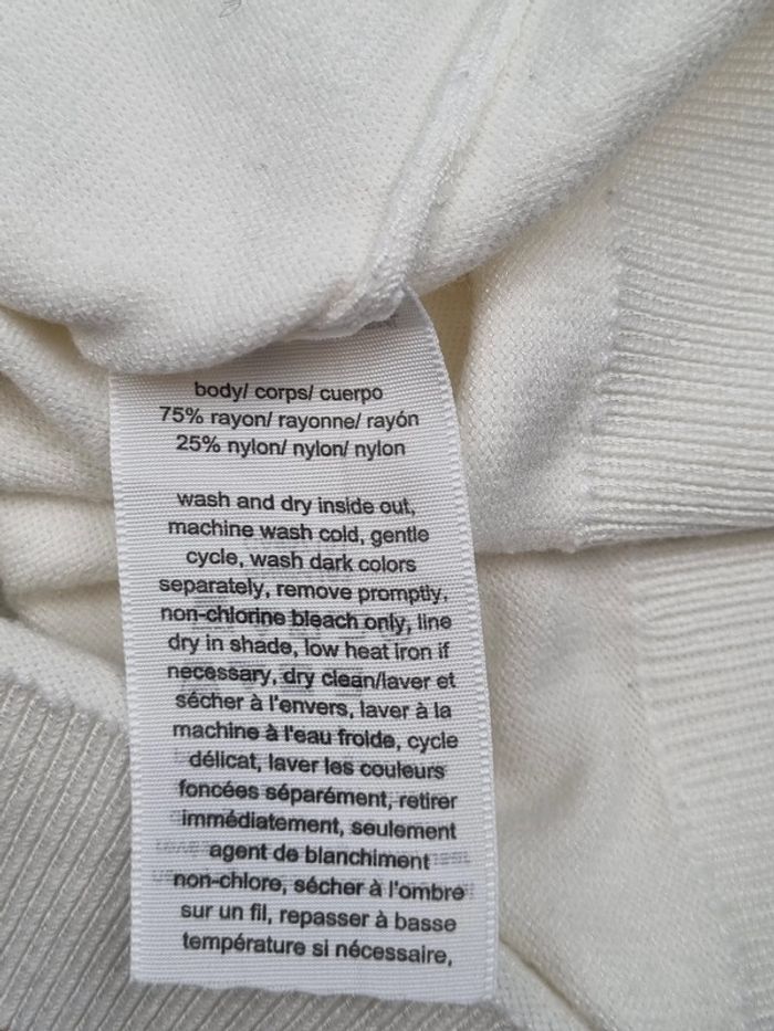 Pull col roulé Tommy Hilfiger blanc, L Femme - photo numéro 6