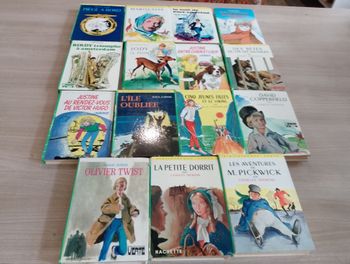 Lot de 15, bibliothèque verte (Charles Dickens ect.(8)