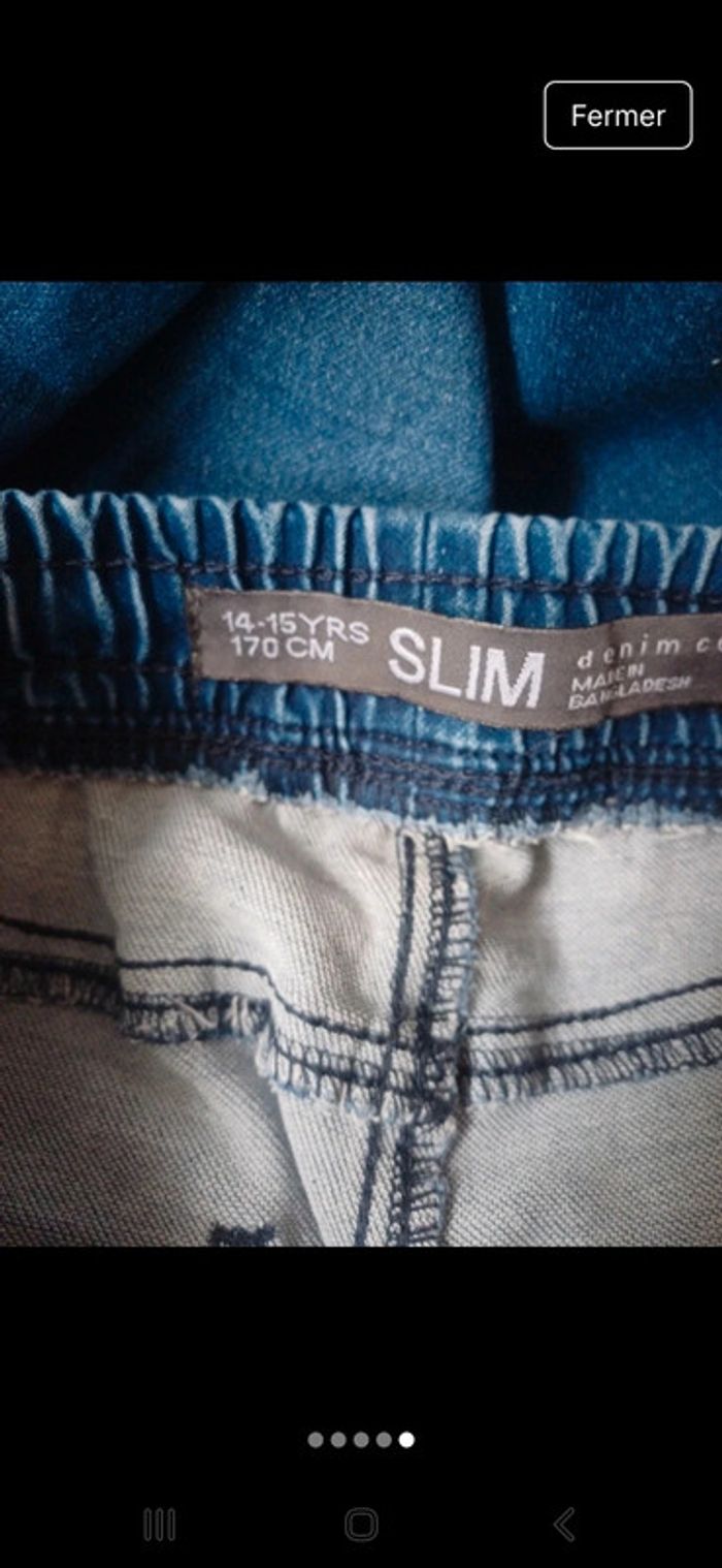 Jean style jogger 14  à  15 ans - photo numéro 4