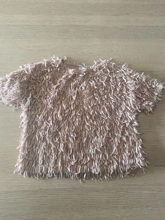 Pull rose Zara 9 ans