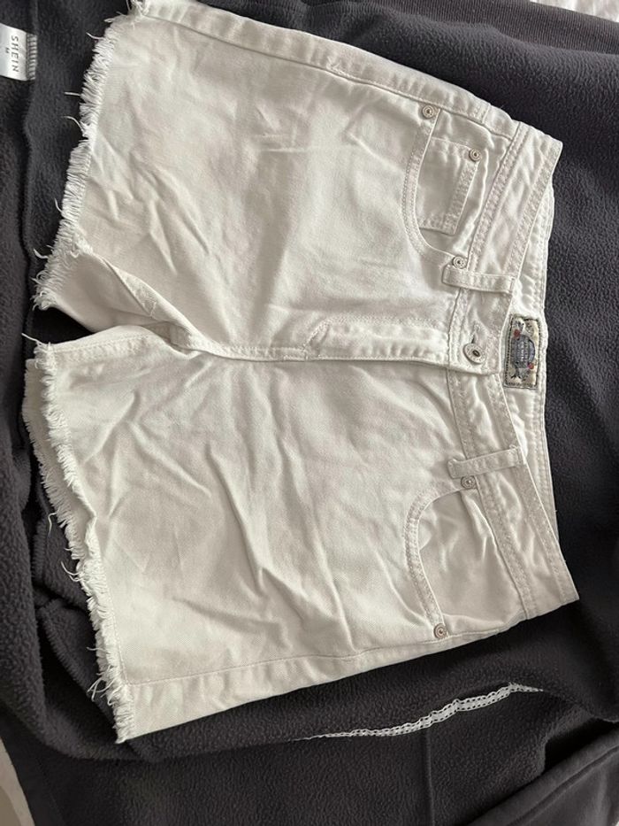 Short blanc femme