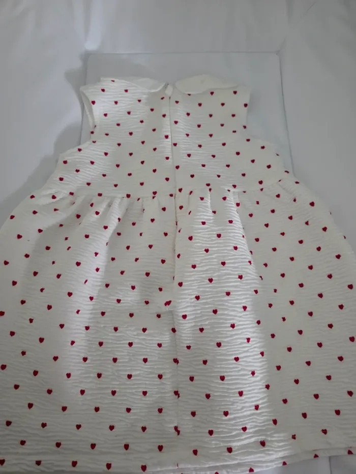 Robe bébé fille 12 mois motif coeur - photo numéro 3