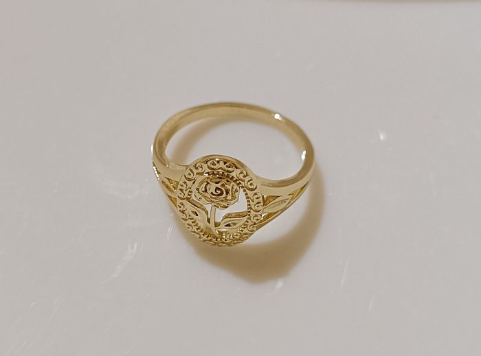Jolie bague en cuivre doré - photo numéro 4