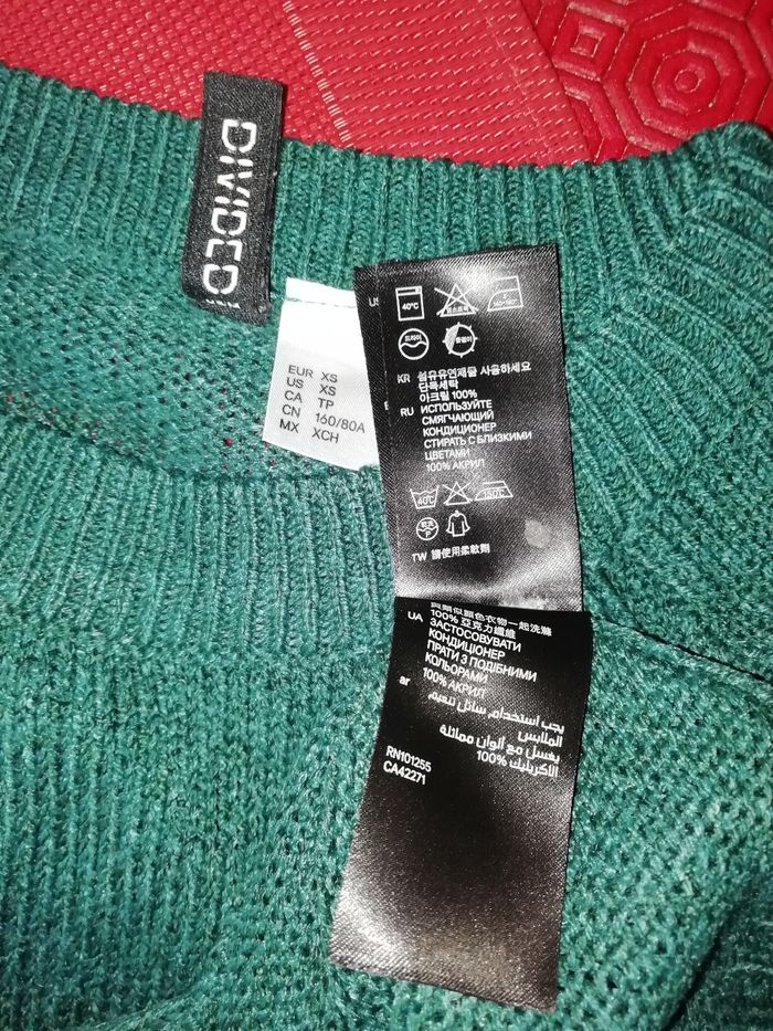 Crop top pull vert neuf taille 36 - photo numéro 3