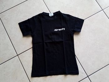 t-shirt tee shirt garçon airsoft 8 ans