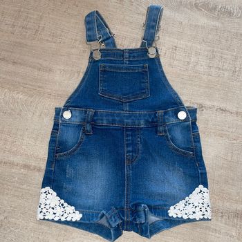 Salopette short en jeans