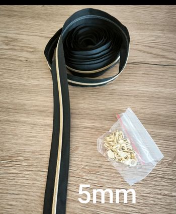 Fermeture éclair 5mm 4.6metres