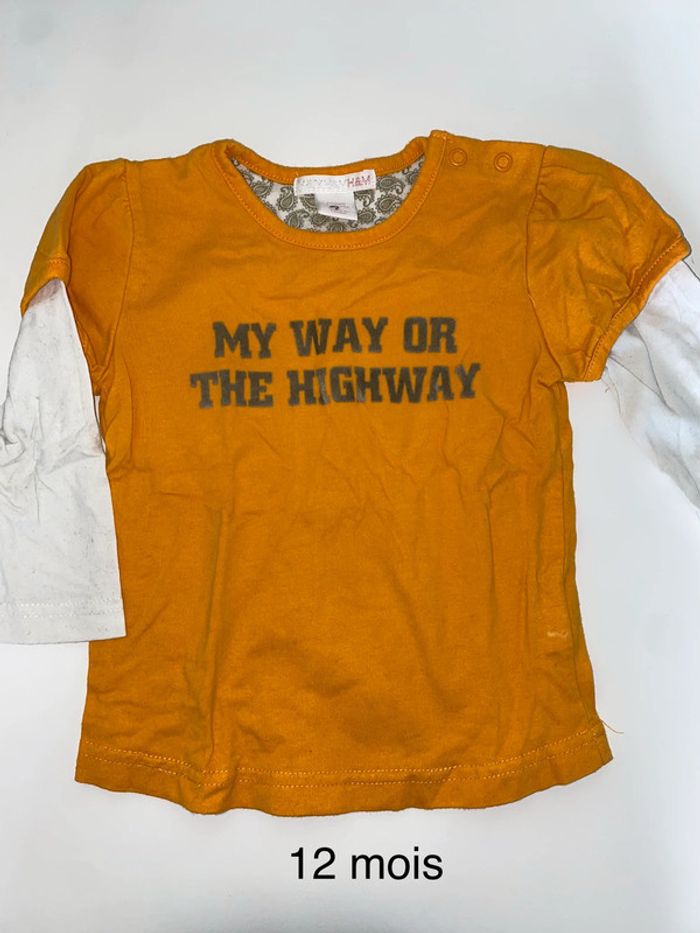 Tee shirt 12 mois