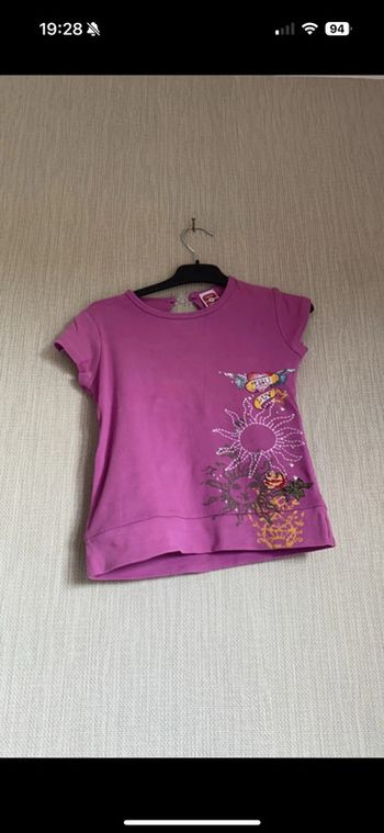 T-shirt 8 ans rose violer