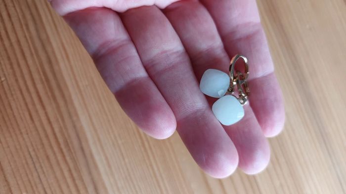 Boucles d'oreilles acier doré - photo numéro 2