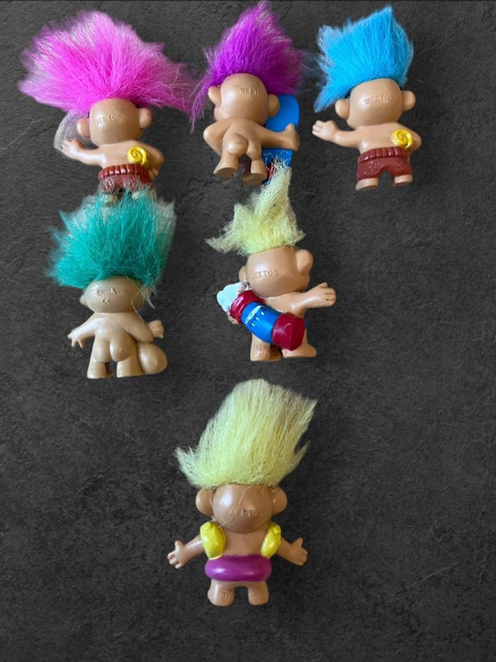 Weetos Weetabix - lot de 6 minis figurines Troll embouts de crayons - photo numéro 2