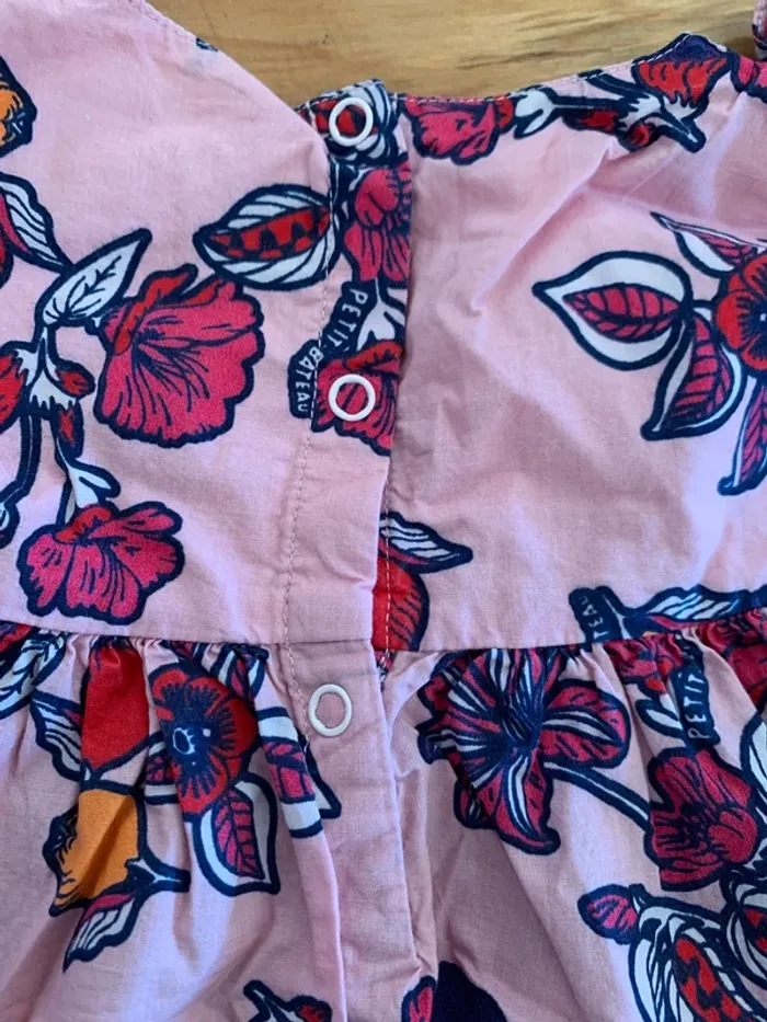 Robe d’été petit bateau à fleurs taille 12 mois - photo numéro 7
