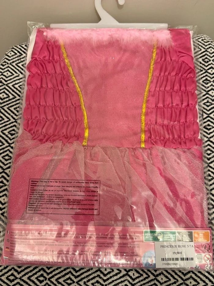 Cesar - Déguisement Robe Princesse Rose 5/7 ans - photo numéro 3