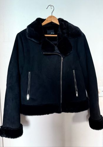 Veste perfecto style peau lainee