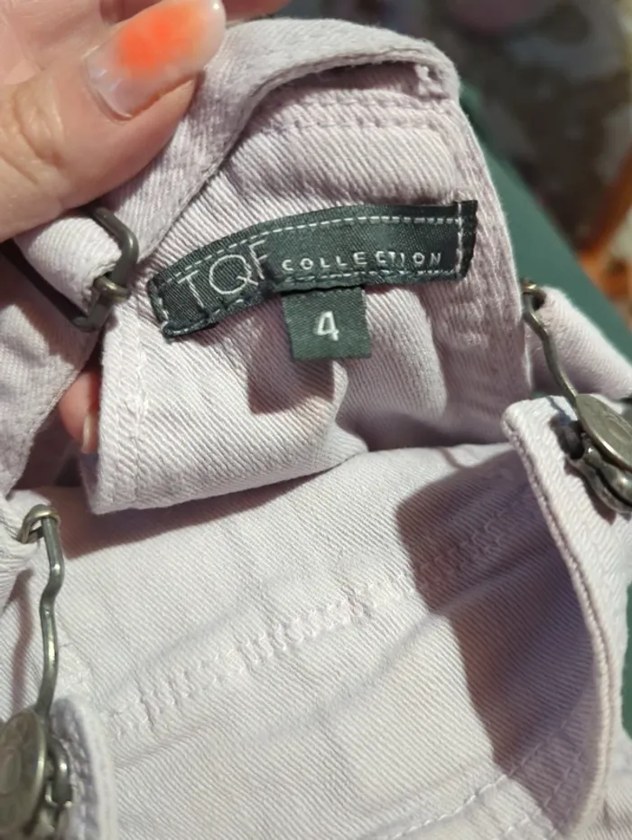 Salopette short lila - photo numéro 5