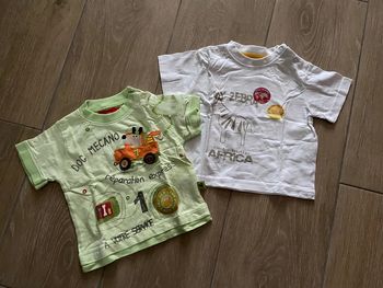 2 t shirt MC 12 mois