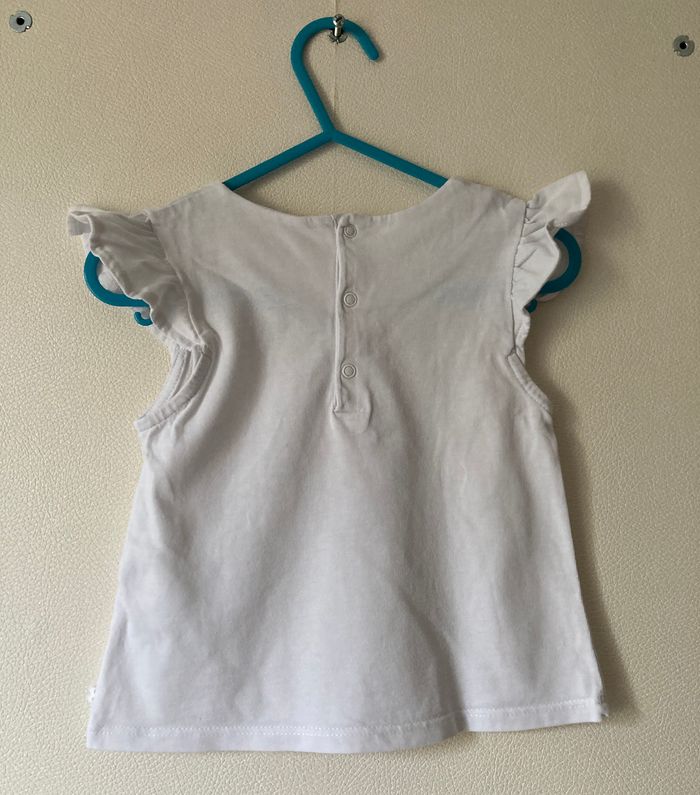 Tee-shirt koala manches volantées fille 18 mois - photo numéro 3