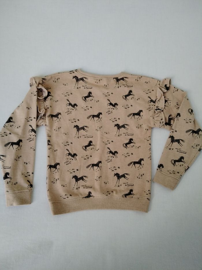 Sweat molletonné cheveaux Zeeman 9/10 ans - photo numéro 2