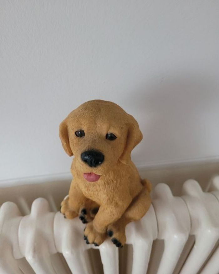 Labrador assis resine - photo numéro 2