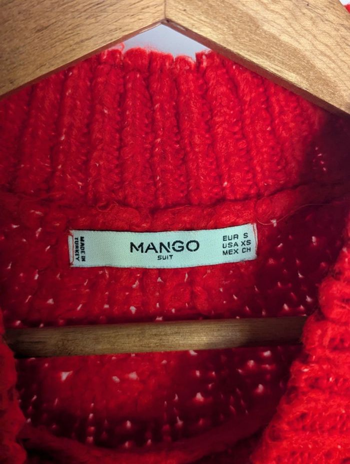 Gros pull en maille rouge - photo numéro 3