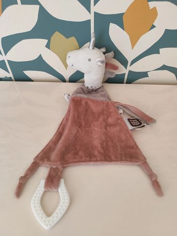 doudou plat licorne Trois Kilos Sept
