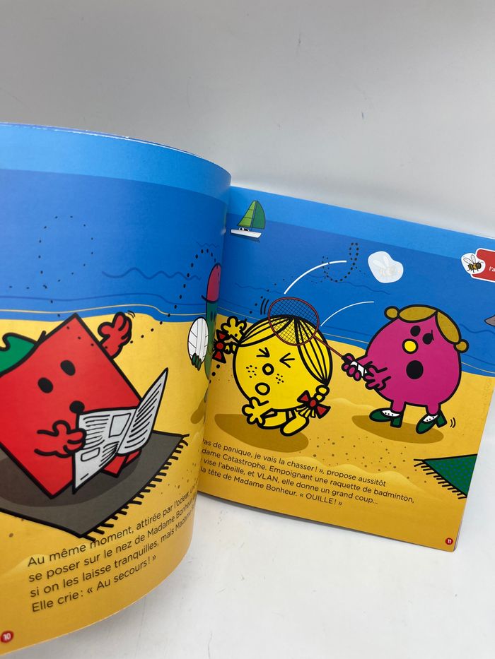 Livre d’activité  Magazine Le journal des Monsieur Madame Les vacances de Madame Catastrophe Neuf avec stickers - photo numéro 5