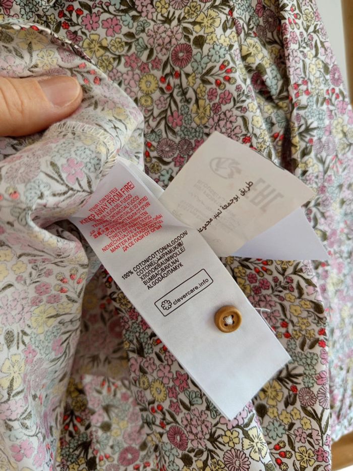 Blouse chemise fleurie Liberty Sergent Major 6 ans - photo numéro 6