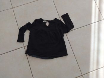 Blouse noire manches longues