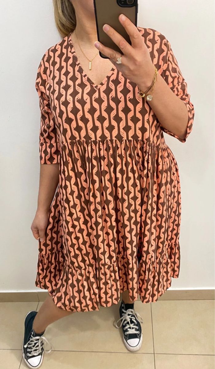 Superbe Robe Fluide Imprimée Taille Unique - photo numéro 5