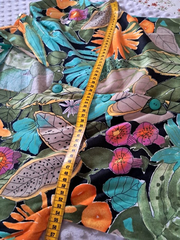 Haut fleuri vintage taille 44/46 - photo numéro 6