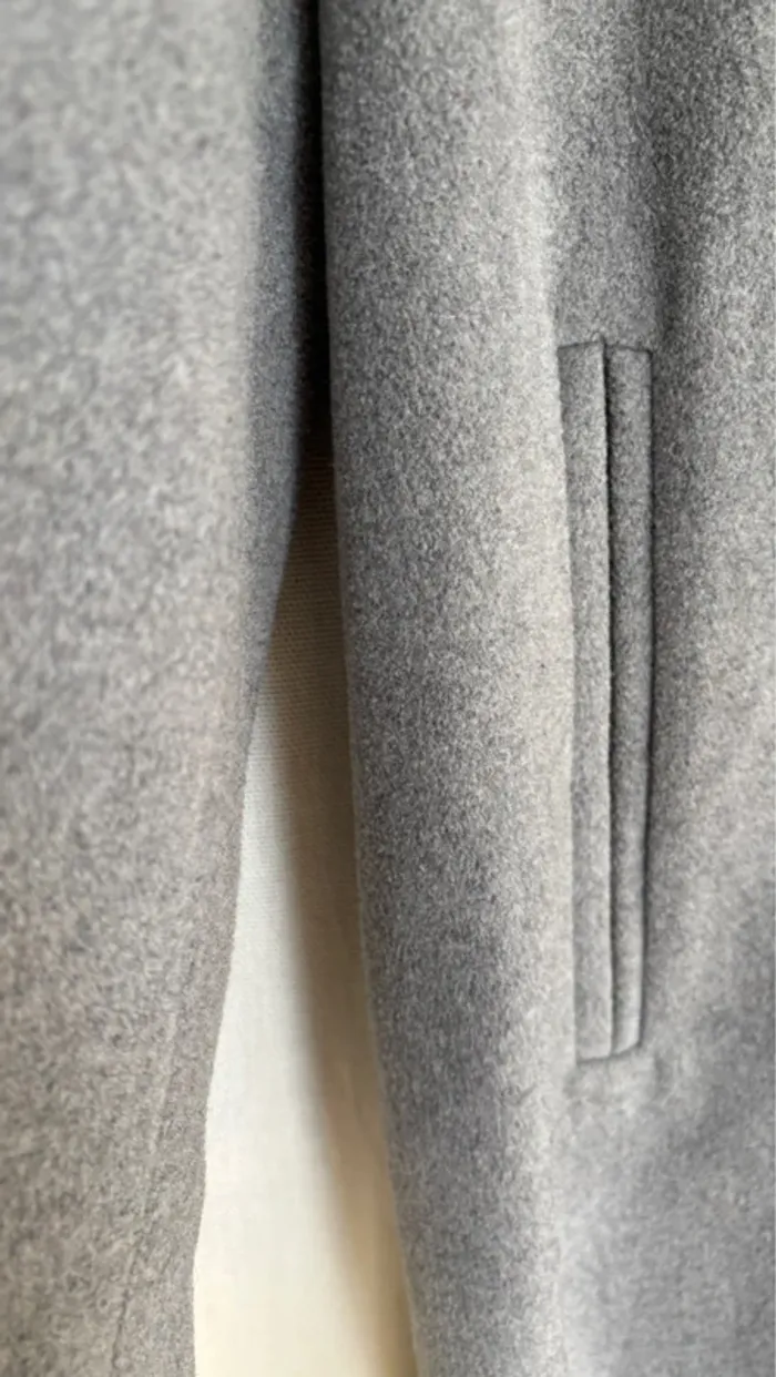 Manteau gris – coupe droite élégante - photo numéro 2