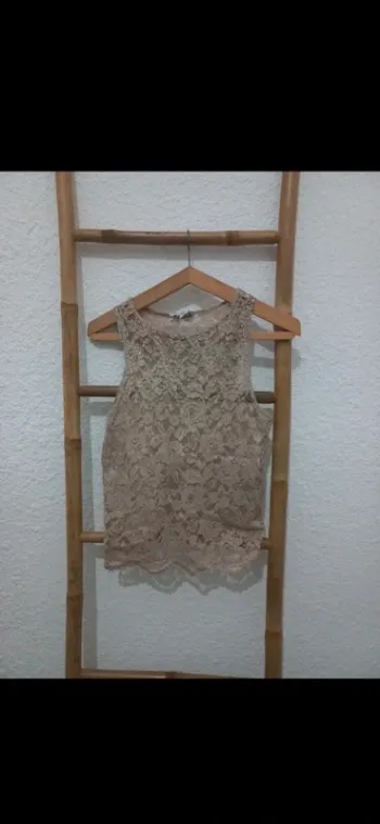 Top dentelle et strass New Look
